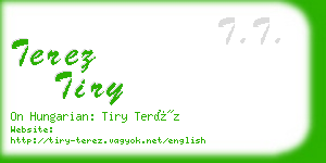 terez tiry business card